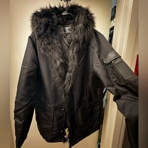 Killstar Winter Jacket with faux fur hood